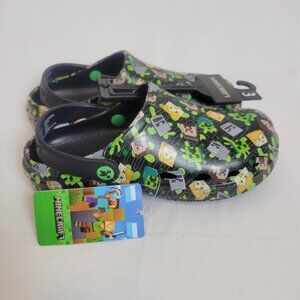 Minecraft Boys EVA Clogs Lightweight Slip-On Shoes Clogs Size 3 Kids Gaming